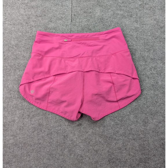 Lululemon Speed Up Shorts Womens 4 Bright Pink High Waisted Lined Athleisure Gym - Picture 8 of 8